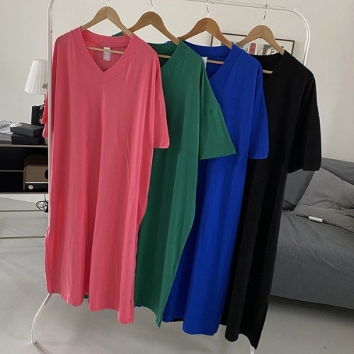  아이우먼 빅사이즈사랑해요 P521L405 플라워레터링면원피스 TS
