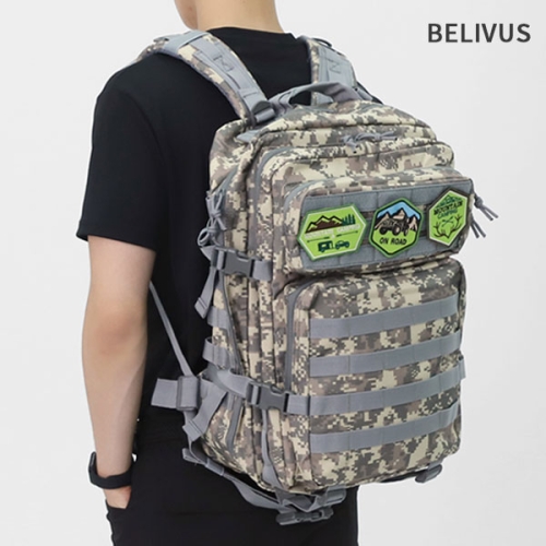 남성 밀리터리 백팩 출장 노트북 수납 와펜 증정 여행용 가방 BSZ561