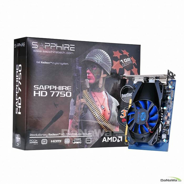SAPPHIRE 라데온 HD 7750 OC D5 1GB_이미지