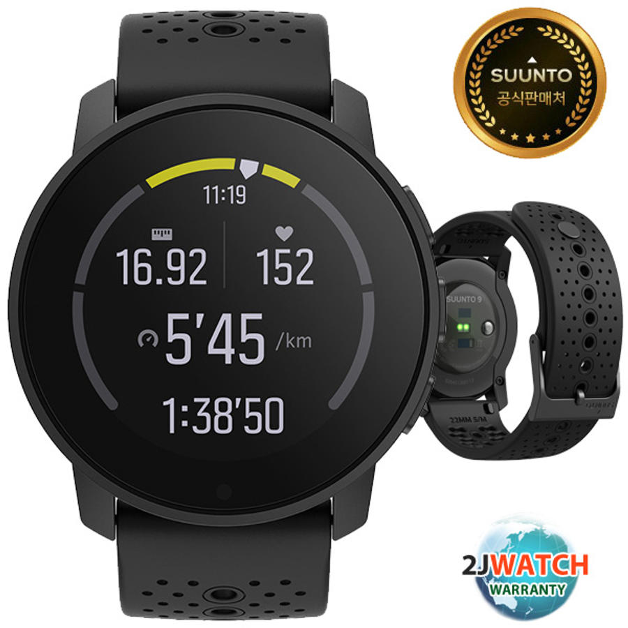 순토 코리아 SS050522000 9 피크 올블랙 SUUNTO9 PEAK ALL BLACK_이미지