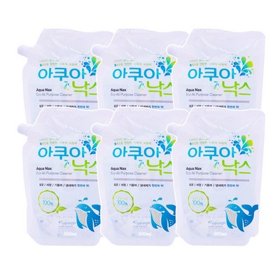 아쿠아낙스 다목적클리너 리필 500ml (6개)_이미지