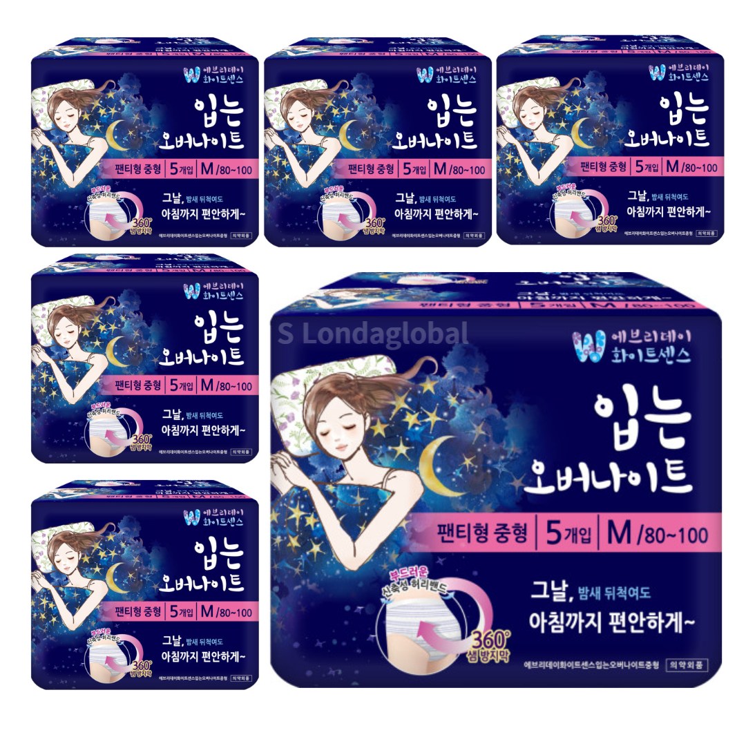 에브리데이 화이트센스 입는 오버나이트 중형 5개 (6팩(30개))_이미지