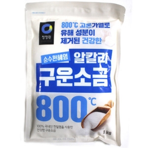 청정원 순수천혜염 알칼리 구운소금 1kg (10개)_이미지