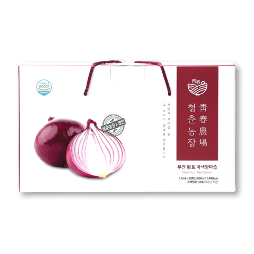 자연나라 모모스튜디오 청춘농장 무안 자색양파즙 120ml 30포 (4개)_이미지