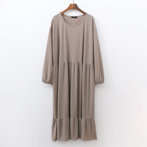 아이우먼 골지셔링스판원피스 GRE733M402 빅사이즈