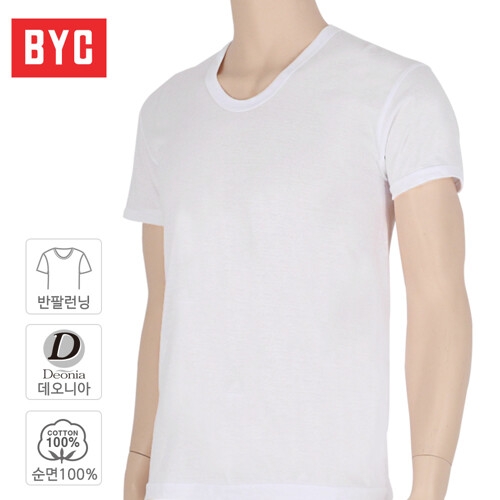 BYC 남성 데오니아 반팔 런닝_BYD7002_이미지
