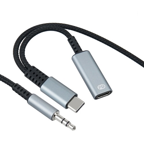 라이트컴 COMS IH676 Type C to 3.5mm 스테레오 젠더 (1m)_이미지