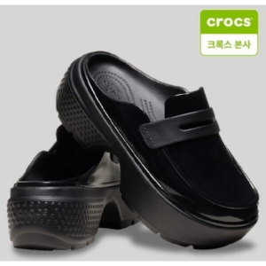 크록스 여성 스톰프 하이 샤인 로퍼_210659-001