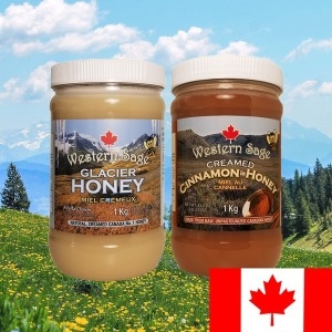 [불명] 웨스턴세이지 캐나다 100 천연 산맥 벌꿀 꿀 1kg 품 대용량