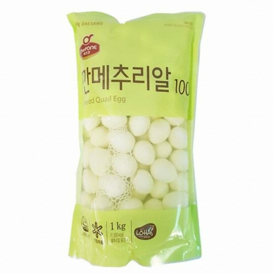 대상 쉐프원 깐메추리알 100 1kg (1개)_이미지