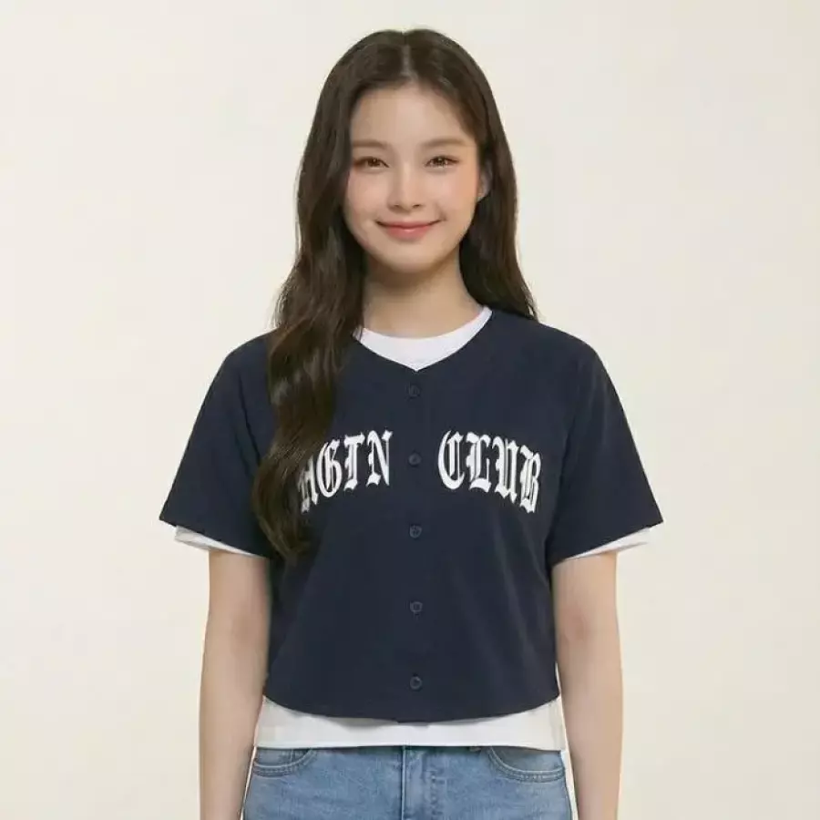 행텐주니어 행텐틴즈 동백01 여아 베이스볼 가디건_네이비 14570-131-409-31-097 49214676_이미지