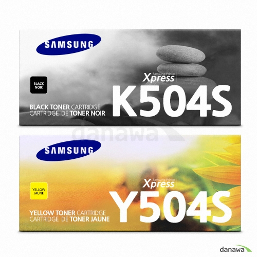 삼성전자 정품 CLT-K504S, CLT-Y504S 2색 세트
