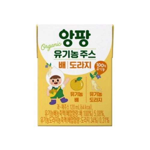 서울우유 앙팡 유기농 배도라지 주스 120ml이미지입니다. 누르면 해당 게시물로 새창이동합니다.