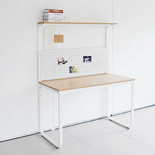 채우리 두유 철제 선반 타공판 책상 (1200x600)_이미지