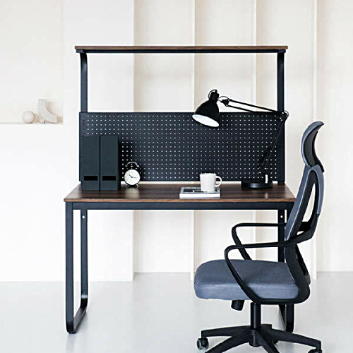 채우리 두유 철제 선반 타공판 책상 (1200x600)_이미지