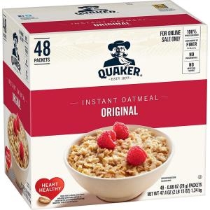 퀘이커 오트밀 시리얼 오리지널 48봉 1박스 Quaker
