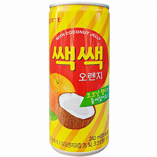 롯데칠성음료  쌕쌕 오렌지 240ml (10개)