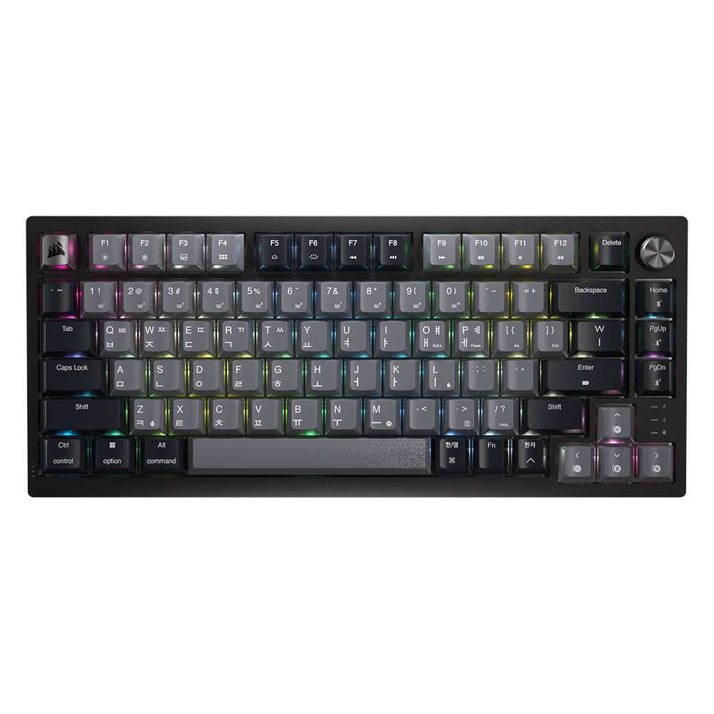 CORSAIR K65 RGB PLUS 유무선 게이밍 기계식 한글 (블랙 그레이)