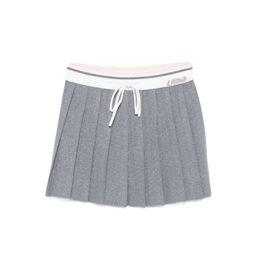 카사블랑카 미니스커트 FW25 WAW25KW108401-SILVER 6482183