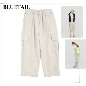 블루테일 벌룬핏 카고 라이트 베이지 팬츠 AXB2PT04LB_이미지