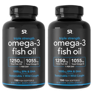  스포츠리서치 트리플 스트렝스 오메가3 피쉬오일 1250mg 150캡슐 [2개]