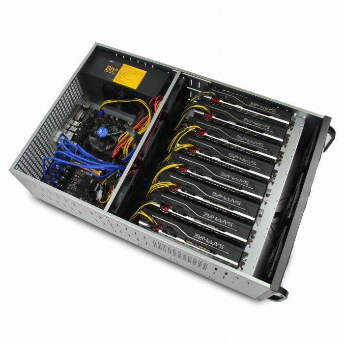 AONE BTC 4U 6/8WAY 겸용 마이닝케이스_이미지