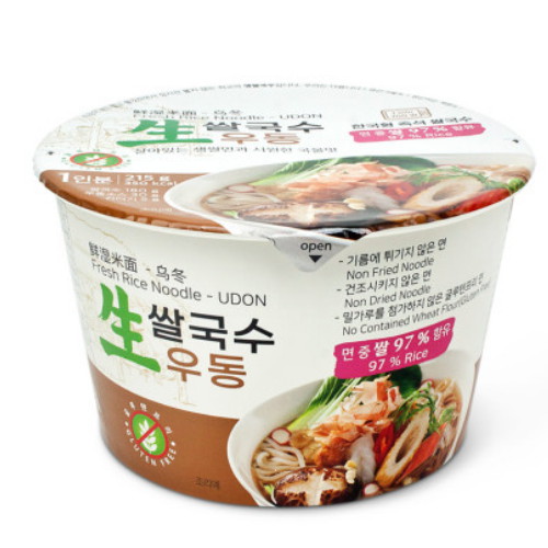 한국면가 생 쌀국수 우동 215g