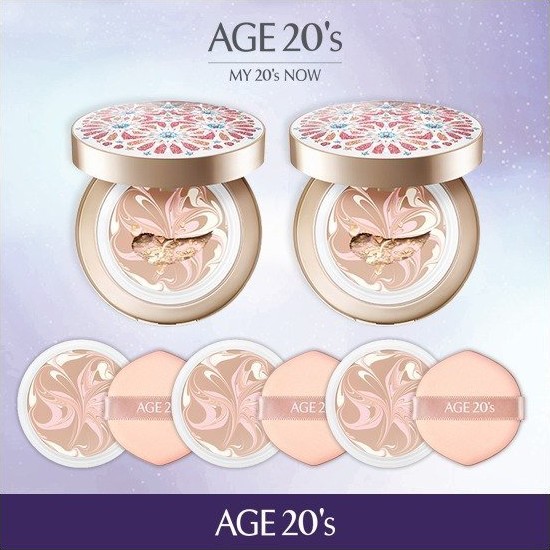 애경 에이지투웨니스 올뉴 시즌2 스와로브스키 크리스탈 에센스 커버 팩트 LX 12.5g (본품2개+리필3개)