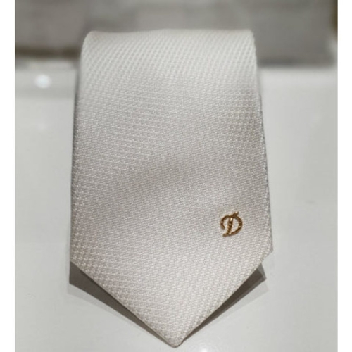 ST듀퐁 타이 TE4SM61KA038TWH 실크화이트 와펜세트 화이트타이 혼주용 선물용_이미지