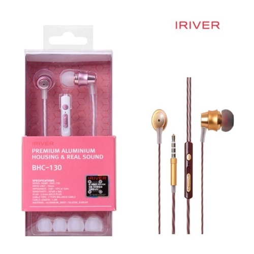 이어셋 아이리버 BHC-130 핑크 커널형 스테레오