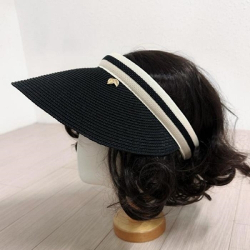 애슬릿 여름 라탄 빅챙 라인 배색 썬캡 모자 14469883
