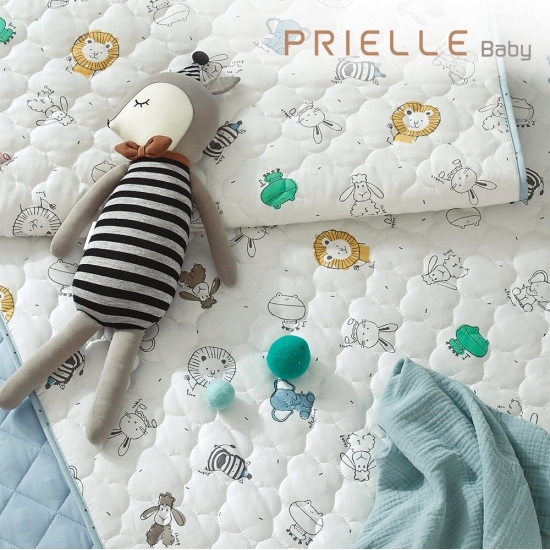 쁘리엘르 애니팜 순면 유아 누비 방수패드 (L, 아동용)_이미지
