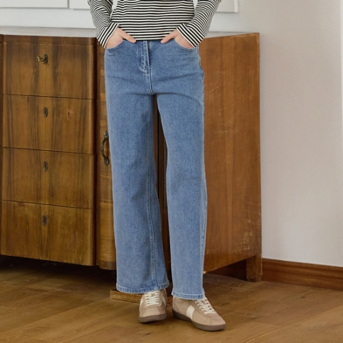 더아이잗 내추럴 워싱 와이드 데님 팬츠 IR3M8SL711