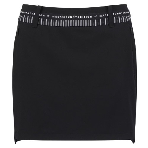 마스터바니에디션 로고 스트라이프 큐롯 스커트 421D1PC001 (BK, 블랙)_이미지