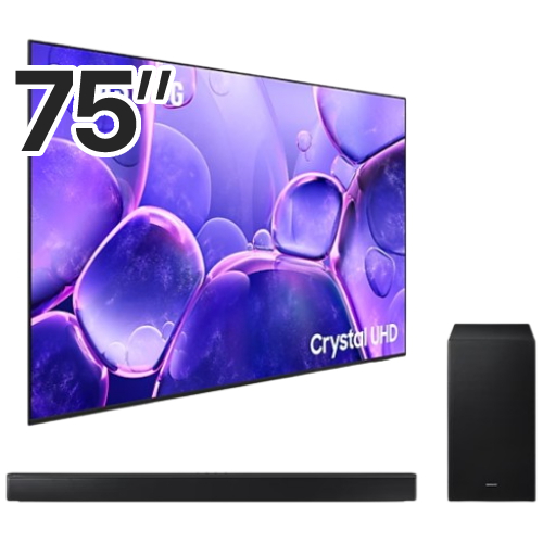 삼성전자 Crystal UHD KU75UF8500FXKR (벽걸이+HW-B650D)_이미지