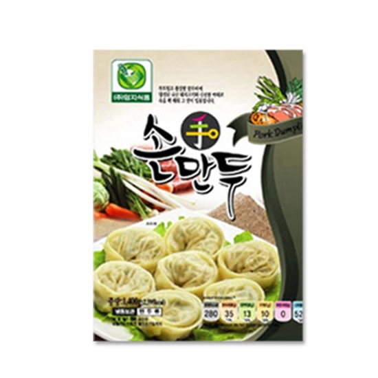엄지식품 고기손만두 1.2kg (6개)_이미지