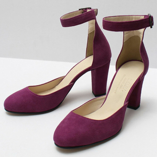 로맨틱무브 Round Angle Strap R16H048 (Violet Suede)