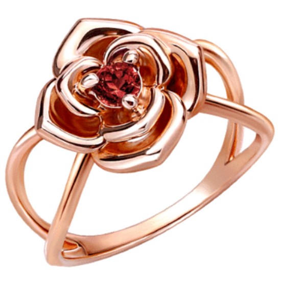 14K 골든로즈 천연 탄생석 애끼 반지