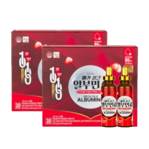 지니트레저 김오곤 메가 실크 알부민Q 32ml 30병 (2개)