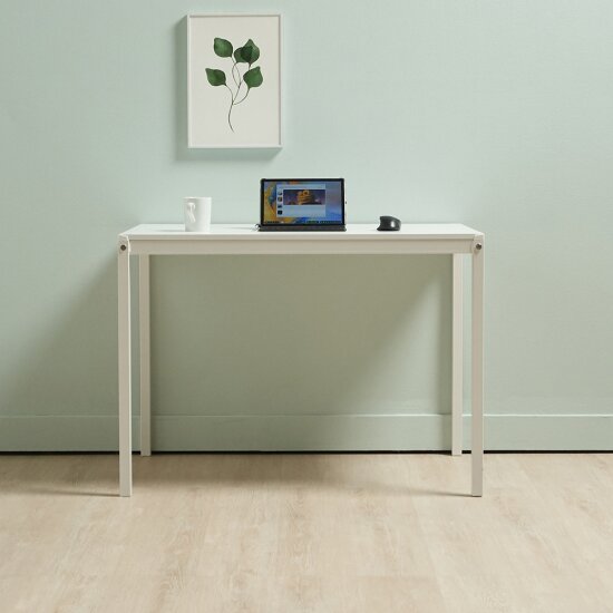  에보니아 브베 철제 일반형 책상 [1000x600]