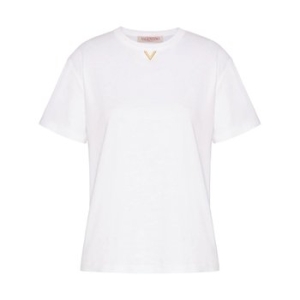 발렌티노 가라바니 Short Sleeves T-Shirts 5B3MG23K8PA0BO White