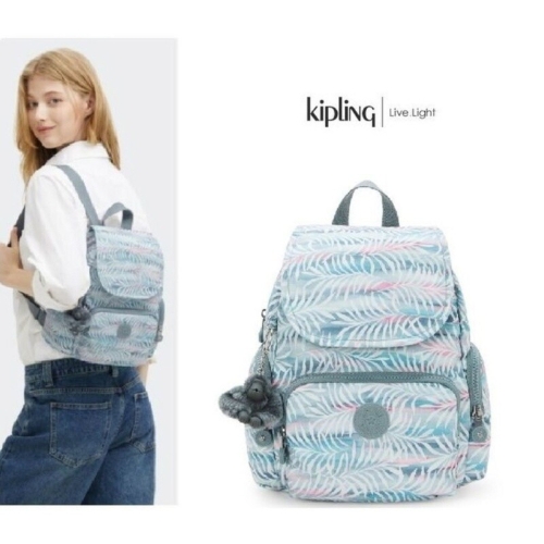 키플링 미니백팩 시티집 미니 팜트리 리브스 KPABA07 PTLV A07-PTLVJSS