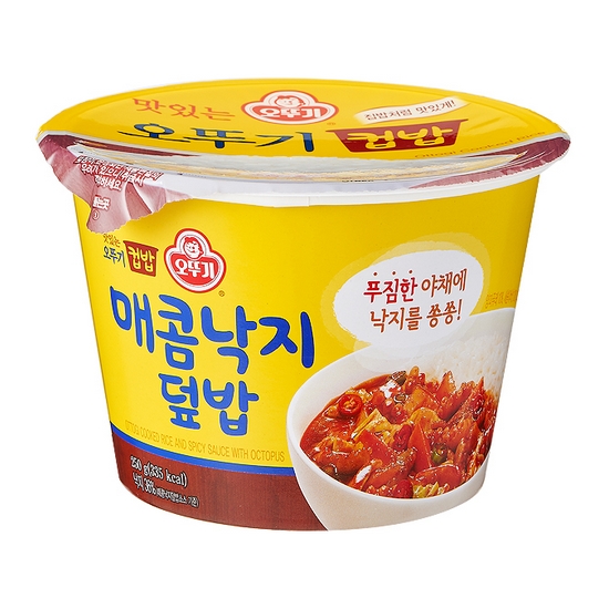 오뚜기 맛있는 오뚜기 컵밥 매콤낙지덮밥 250g (1개)_이미지