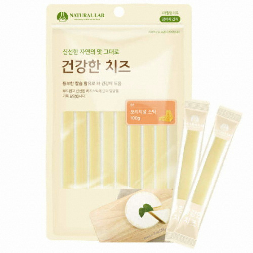 이레본 네츄럴랩 독 건강한 치즈 오리지널 스틱 100g (8.3g x 12p)
