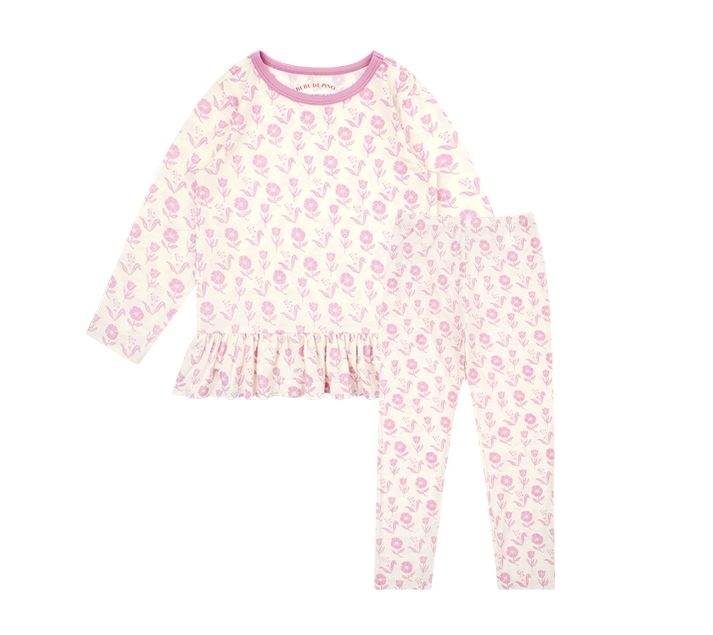 언더웨어 라벤더 가든 라운지웨어 세트 BU41UL402