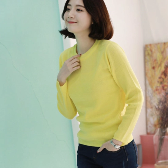 웬디즈갤러리 로즈 라운드 니트 MKN003