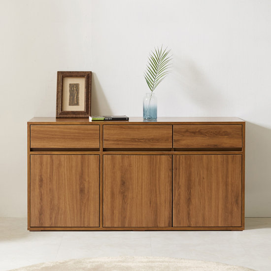 힘찬리빙 우디 2단 받침대형 거실장 1200