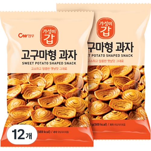 청우 고구마형 과자 120g 12개_이미지