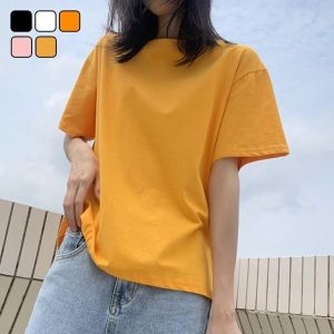리빌모아 여자 루즈핏 데일리 라운드 무지 반팔 티셔츠 DMSW-TSH-SDD183