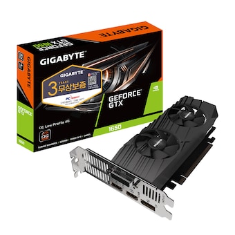 GIGABYTE 지포스 GTX <b>1650</b> UD2 OC D6 4GB Nano LP 피씨디렉트